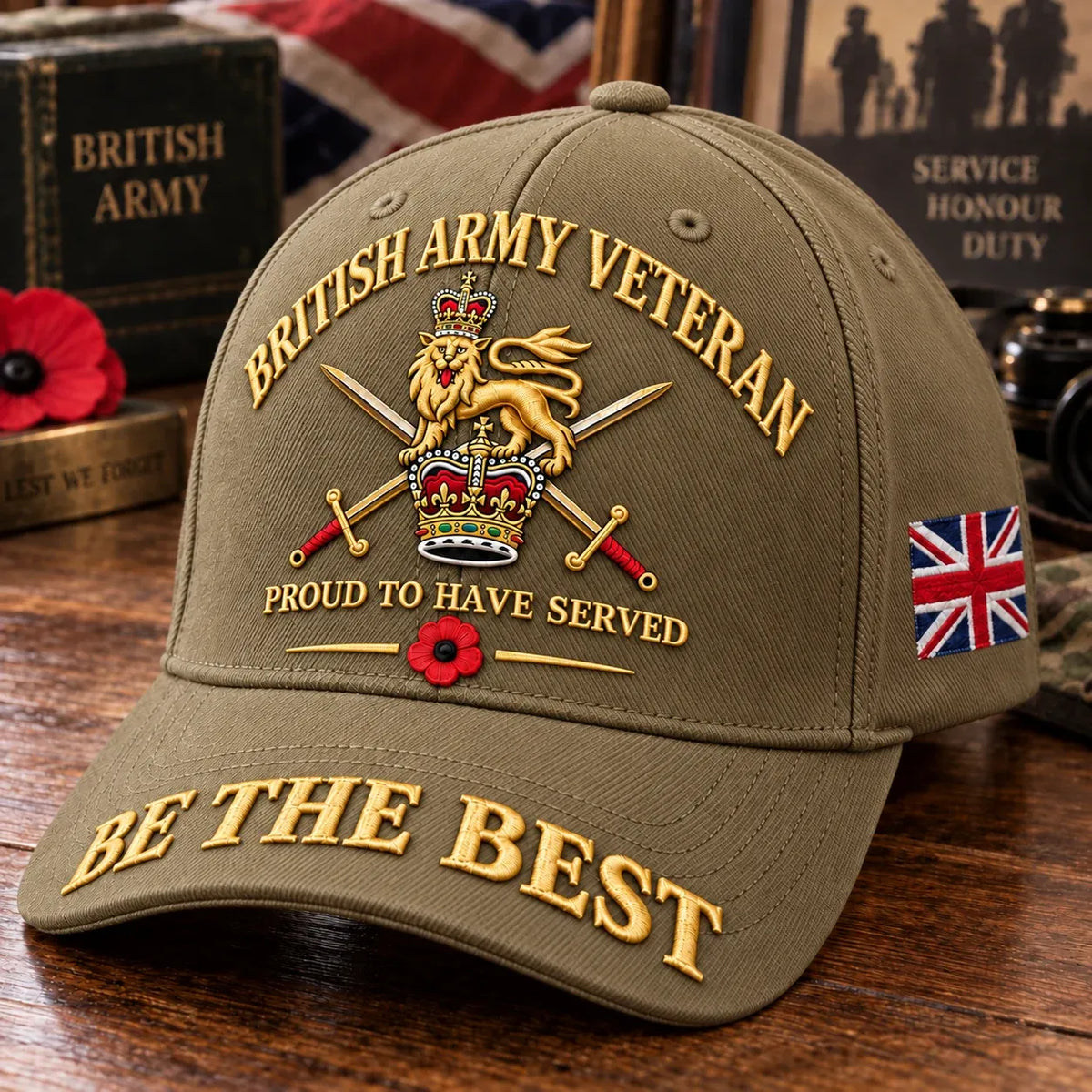 ⏳ Last Day 50% OFF-🎖️ British Army Veteran Cap – Proud to Have Served