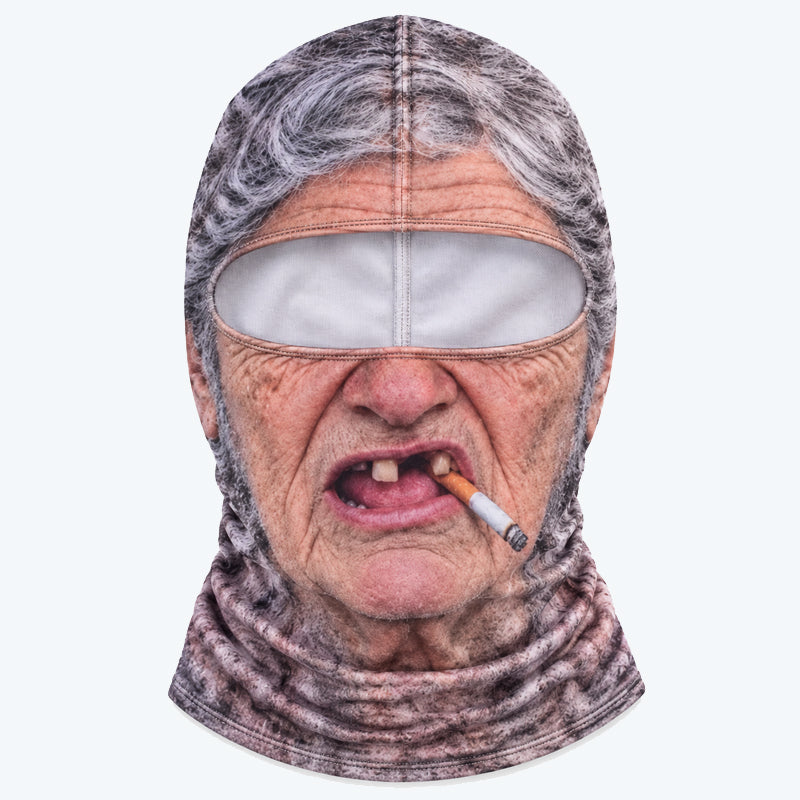 🤣 Funny Realistic Face Balaclava | Hilarious Ski & Snowboard Resort Party Mask, Winter Slopes Group Gear