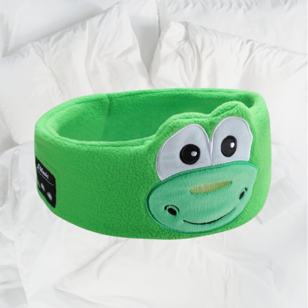 Soft Elastic Comfortable Wireless Music Earphones, Kids Animal Sleeping Headphones