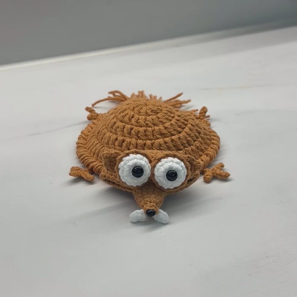 🐿️Hand-Crocheted Funny Squirrel Coaster