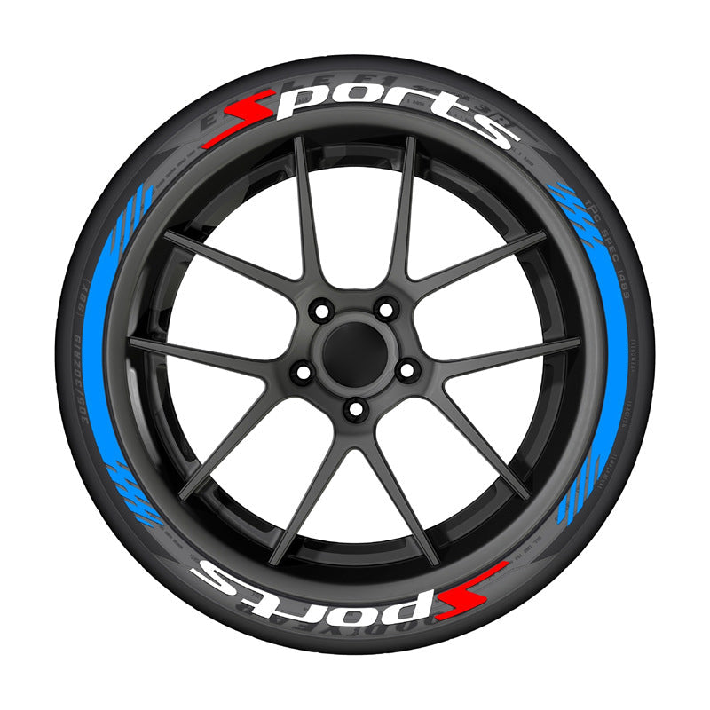 π₯ 4PCS 3D Tire Lettering Stickers | Waterproof Universal Wheel Sidewall Decals