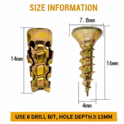 ⏳Limited-time 49% off🏆6*14mm Door Hinge Threaded Repair Screw
