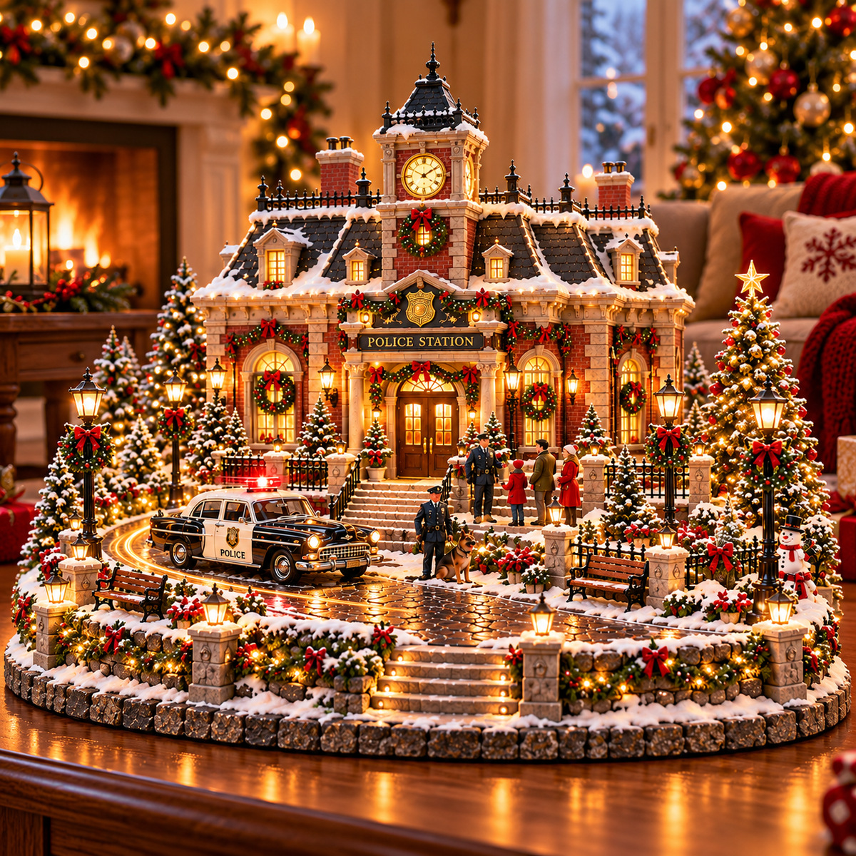 🔥 Last Day 50% Off 🎄 Christmas Fire Station Town™