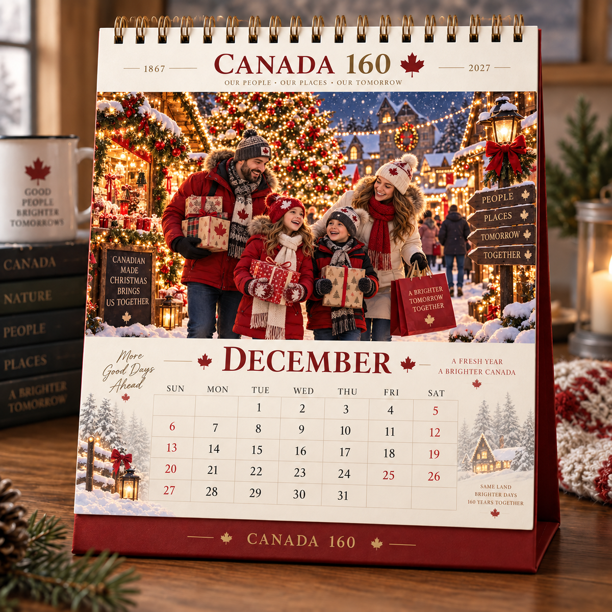 🍁 Canada 160 Family Calendar 2027 | 12 Months of Canadian Seasons, Traditions & Memories