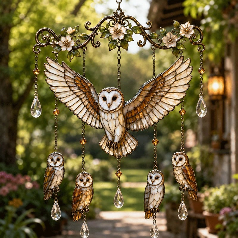 🔥Last Day 49% OFF🐦🎐Graceful Hummingbird Crystal Suncatcher Wind Chime