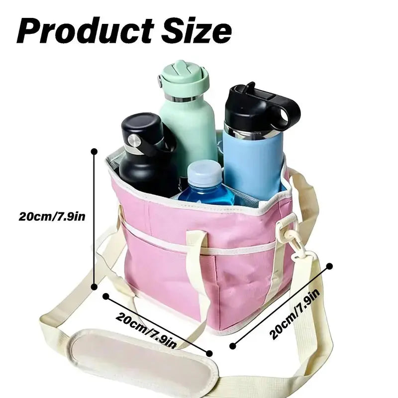 🥤 4 Compartment Insulated Drink Bag Removable Divider with Adjustable Strap