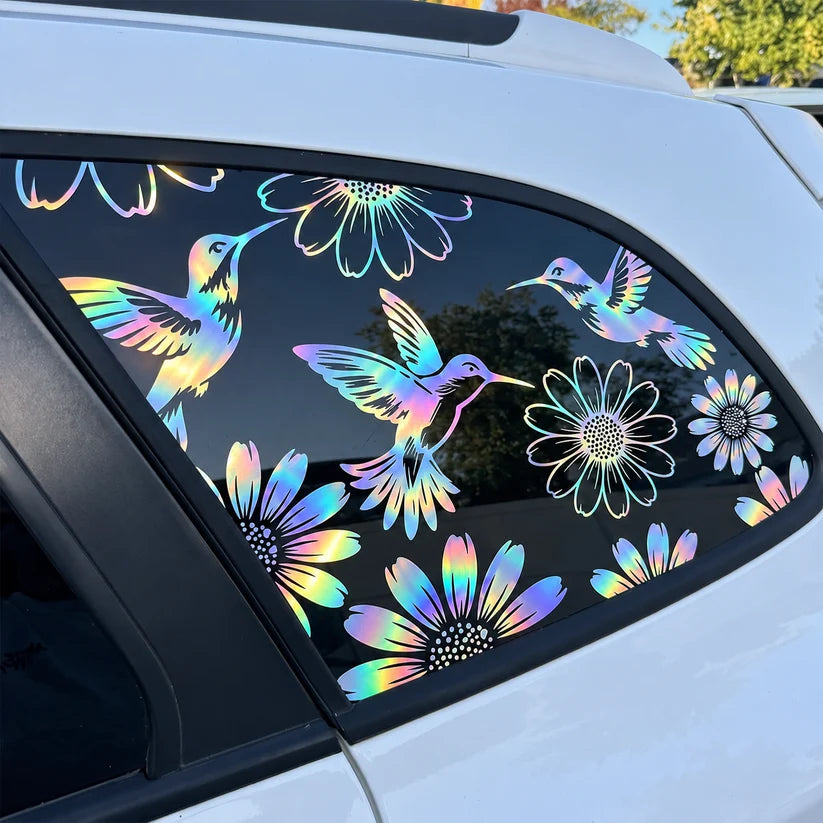 🔥Last Day 50% OFF-🐦🌻Hummingbird and sunflower car decal