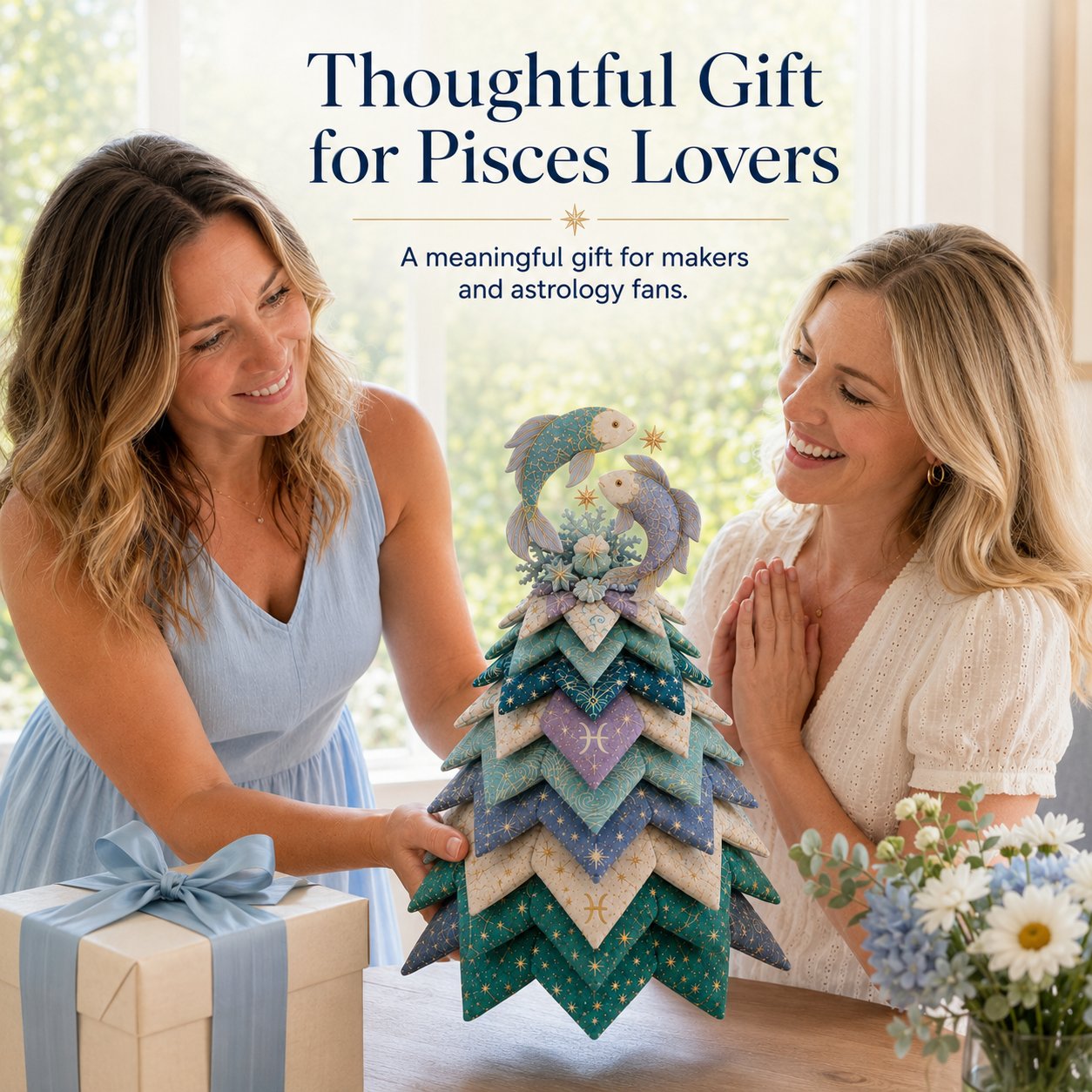 ⏳ Last Day 49% OFF – ♓ Beginner-Friendly DIY Layered Pisces Zodiac Quilted Tree Kit | Complete Kit with All Tools & Step-by-Step Guide Included 💕