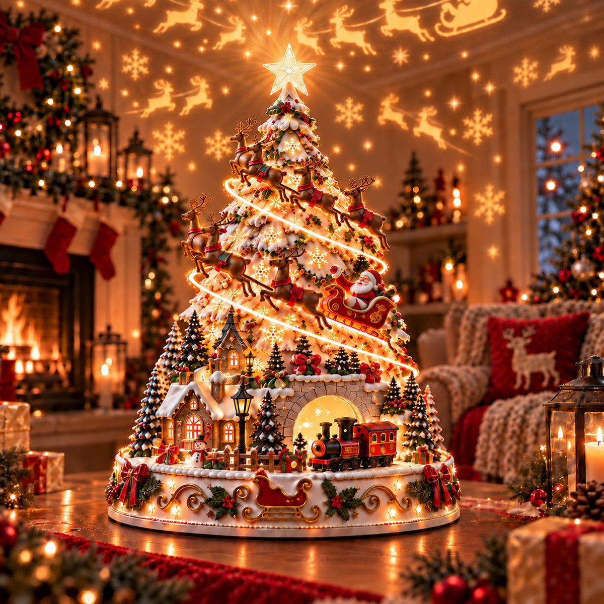 🏆 49% OFF Today --🎄MerryRealm™ Christmas Village Decorative Lights