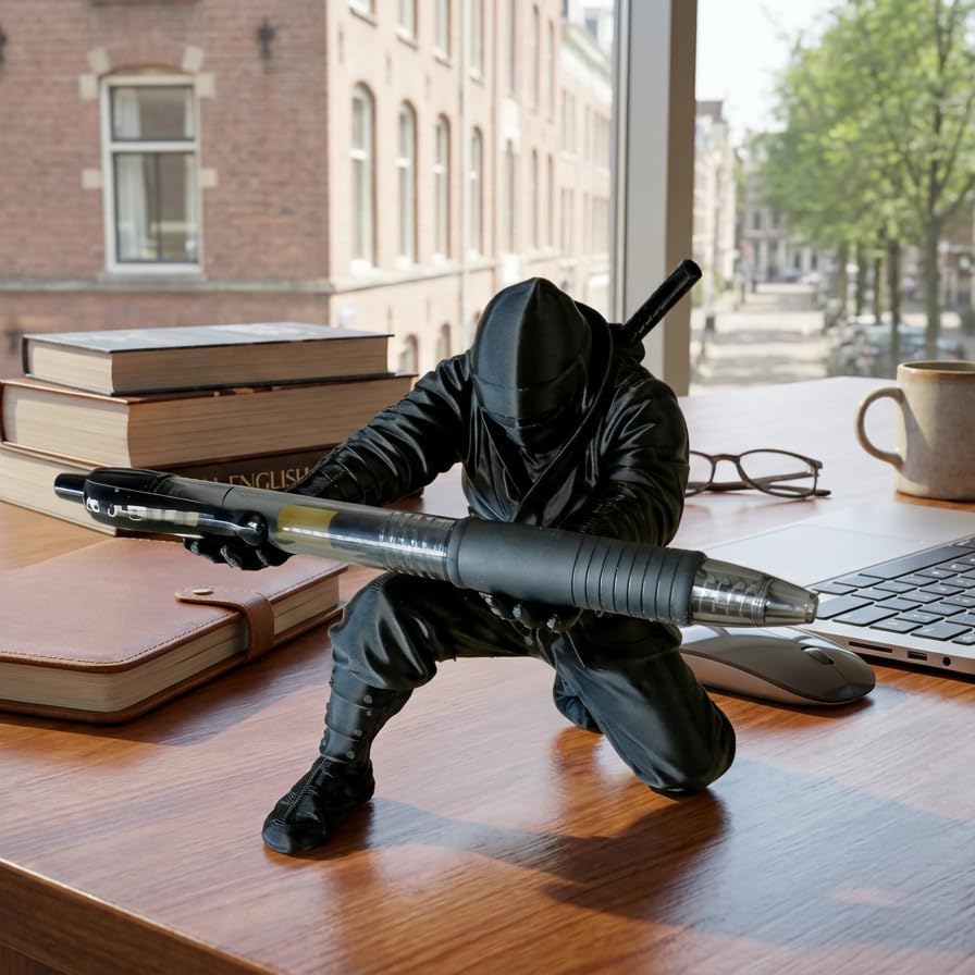 🔥Last Day Promotion! ⚔️3D Printed Samurai Pen Holder Desk Organizer
