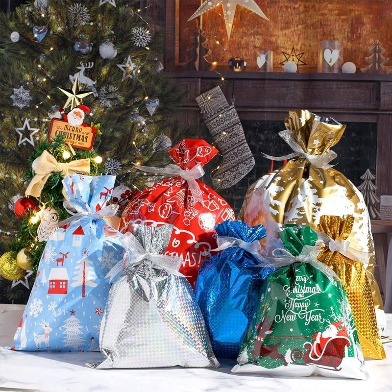 🎄Early Christmas Sale-48% OFF)Drawstring Christmas Gift Bags