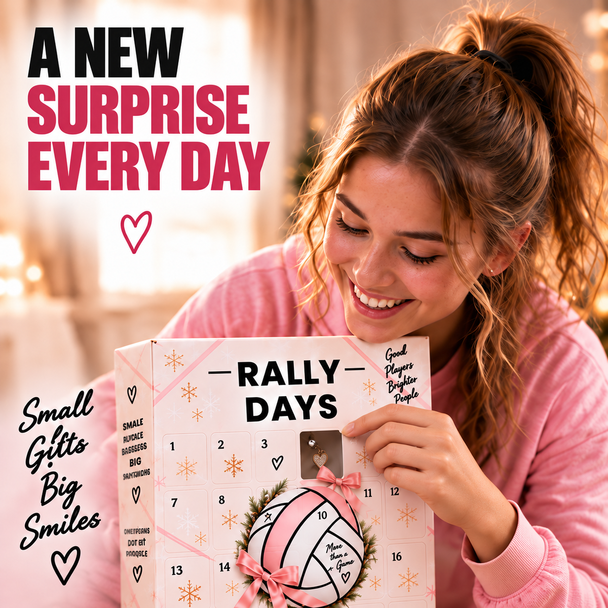 💥LAST DAY 50% OFF-🏐 24-Day Volleyball Advent Calendar – Daily Surprise Gift for Volleyball Girls