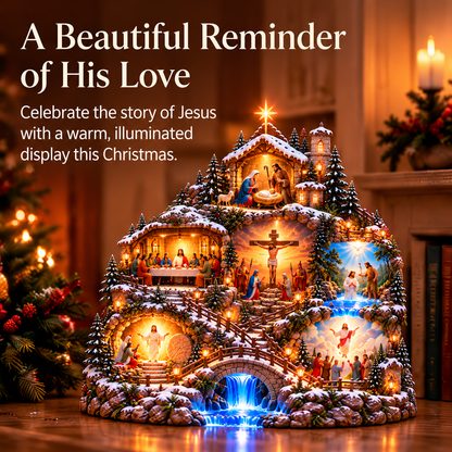 🔥Last day 49% OFF-✝️ Keep Christ in Christmas – Lighted Village