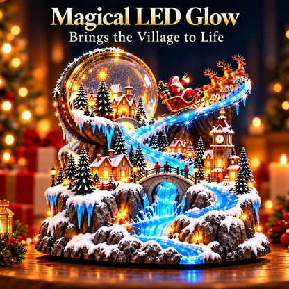 Santa’s Winter Journey | Illuminated Snow Globe Village