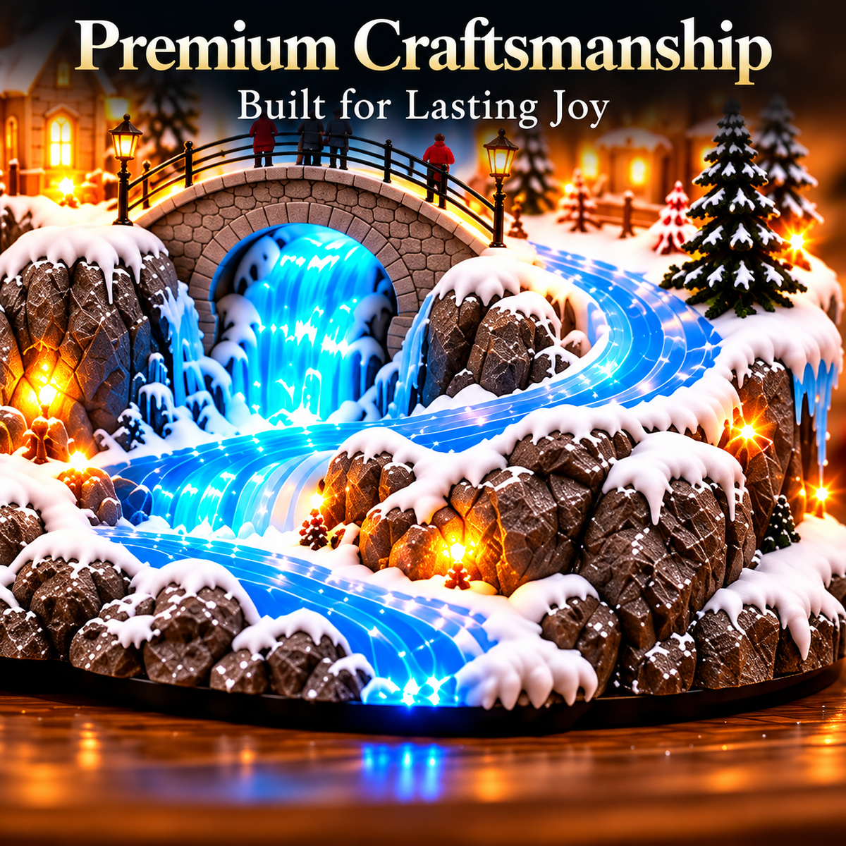 Santa’s Winter Journey | Illuminated Snow Globe Village