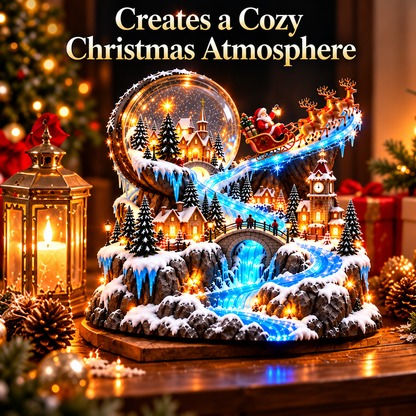 Santa’s Winter Journey | Illuminated Snow Globe Village