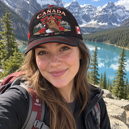 🔥LAST DAY 50% OFF - 🍁 Canada 160th Anniversary 1867–2027 – Premium Embroidered Heritage Cap 100% Cotton