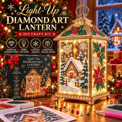 ⏳ Last Day 50% OFF-🌟DIY Light-Up Diamond Art Lantern