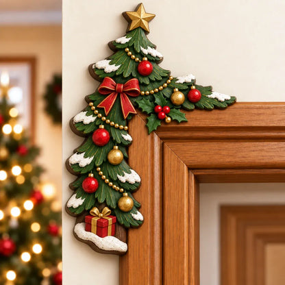 ⏰ LAST DAY 50% OFF 🎅 3D Sculpted Christmas Peekaboo Door Frame Corner Decor
