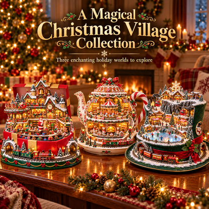 🔥 Last Day 50% OFF-🎁 Santa’s Gift Workshop Light-Up Village