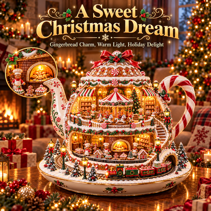 🔥 Last Day 50% OFF-🎁 Santa’s Gift Workshop Light-Up Village