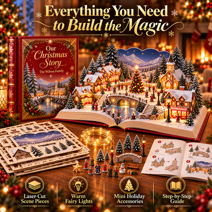 Light-Up Christmas Village Storybook