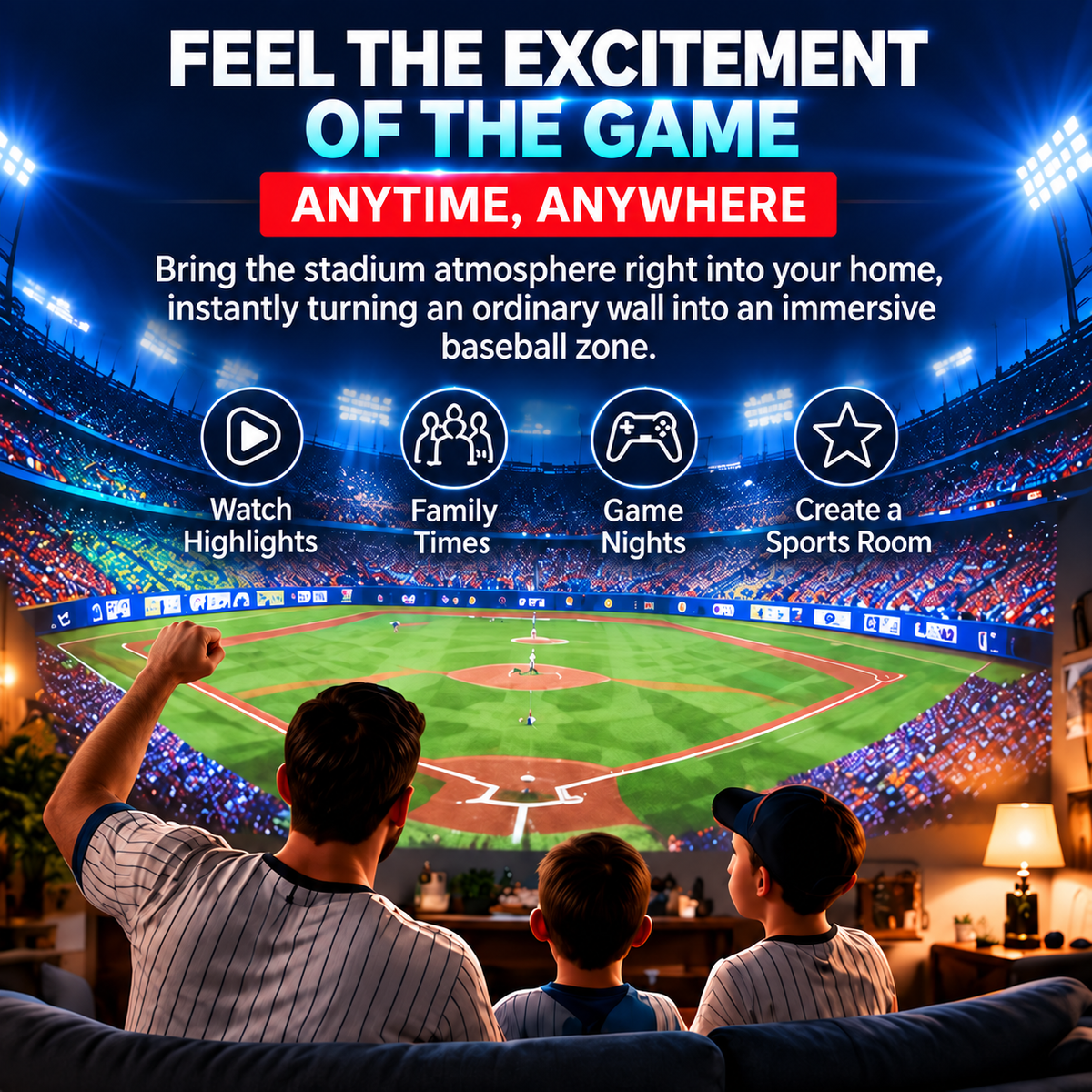 ⏳ Last Day 50% OFF-⚾Baseball Field Floodlights