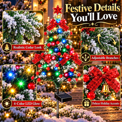 ✨ Last Day – 49% OFF🎄 Solar Cedar Christmas Tree Lights