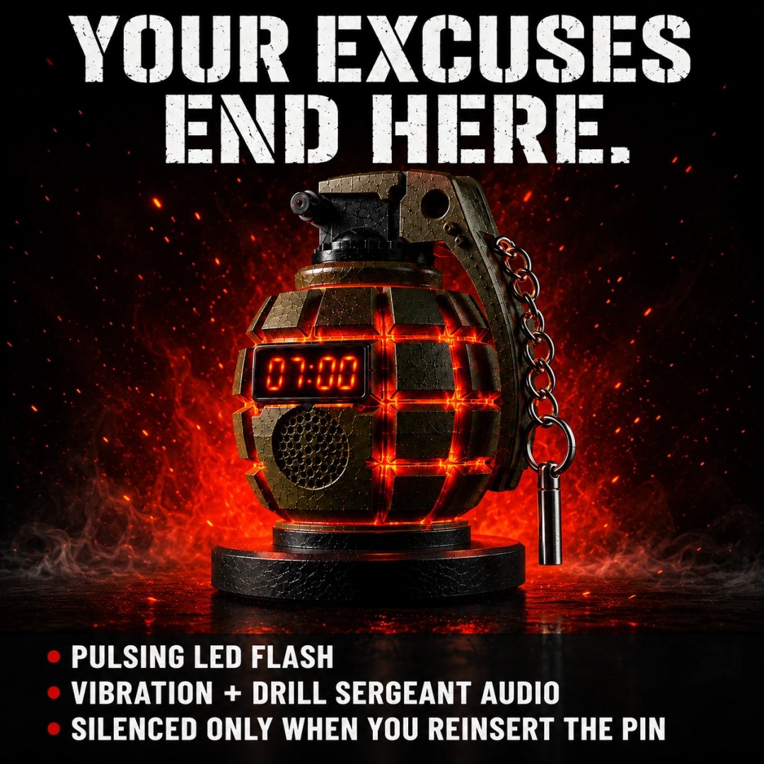 Grenade Alarm Clock