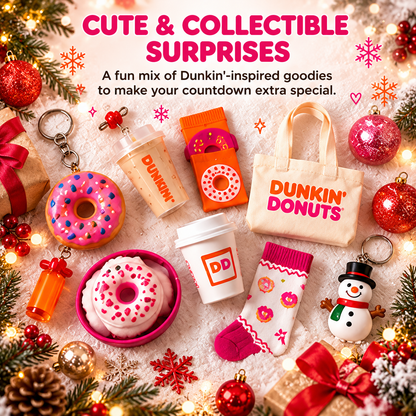 ⏳ Last Day 49% OFF –🌟Dunkin' 24-Day Countdown Calendar (2026)