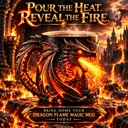 🔥 Last Day 50% OFF 🐉 "Dragon Flame" Heat-Sensitive Color-Changing Magic Mug 🔥