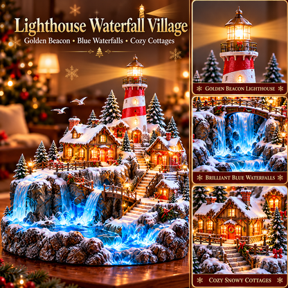 🔥 LAST DAY 49% OFF-✨ Magical Christmas Wonderland Collection – Light-Up Alpine & Lighthouse Villages