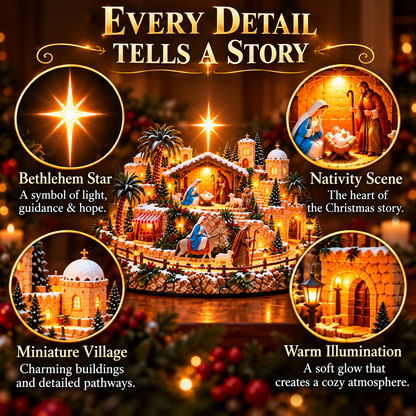 ✨Last Day  49% OFF🌟🎄"Journey of the Star of Bethlehem™" Illuminated Village