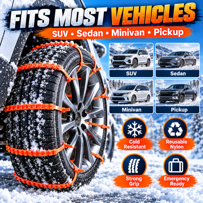 ⏳ Last Day 50% OFF-🚘Reusable Emergency Snow Chains(5-pack)