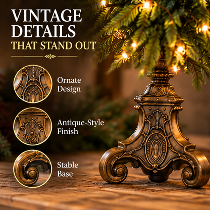 ✨ Last Day 50% OFF-🌙🎄 Vintage-Style Pre-Lit Evergreen Christmas Tree Set