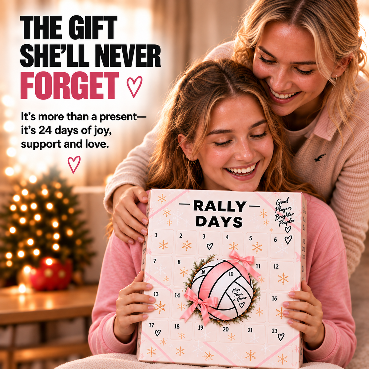 💥LAST DAY 50% OFF-🏐 24-Day Volleyball Advent Calendar – Daily Surprise Gift for Volleyball Girls