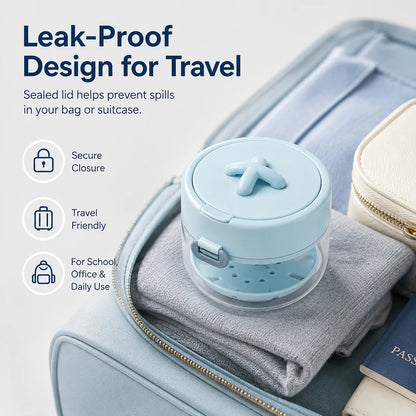 🎁Hot Sale Promotion 49% OFF🔥3-in-1 Leak-Proof Retainer Cleaning Case with Mirror, Drain Tray & Travel Storage