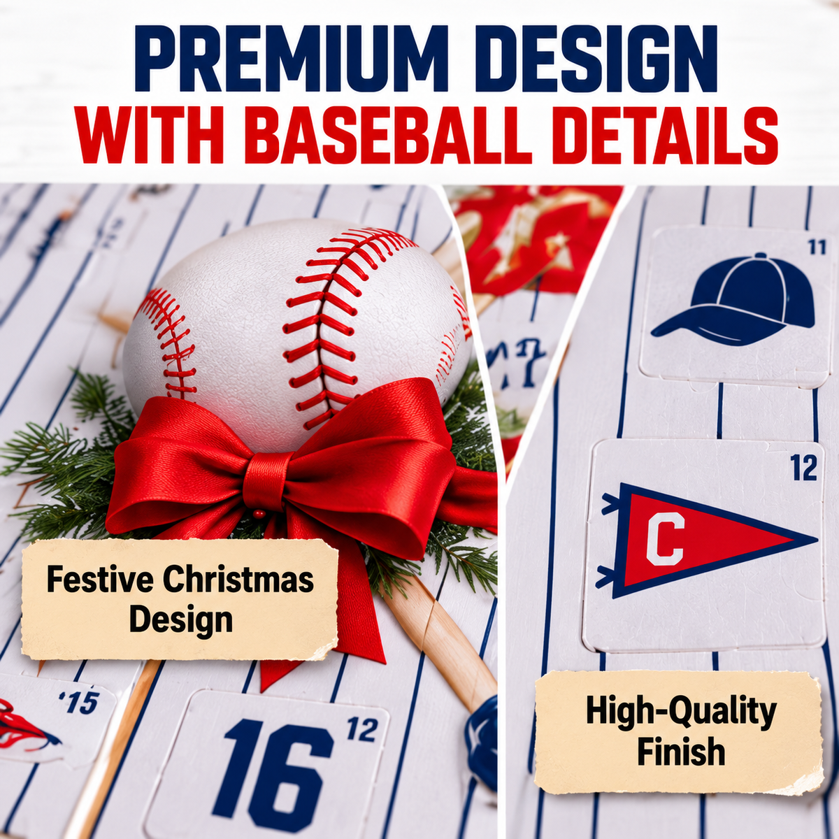 ⏳ Last Day 50% OFF-⚾24-Day Baseball Countdown Calendar