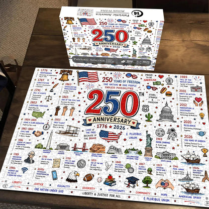 🧩🦅 Patriotic America 1000-Piece Puzzle – A Tribute to Freedom🎁 Buy 2 Free Shipping