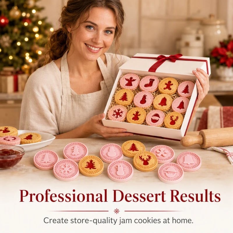 🎄🍪 Holiday Baking Shape Collection – Festive Cookie Molds for Family Christmas Fun