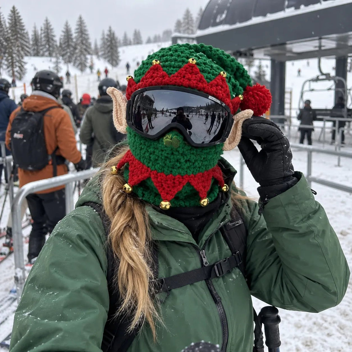 🎄 3D Christmas Knit Ski Mask | 3 Festive Character Styles for Winter Fun ❄️