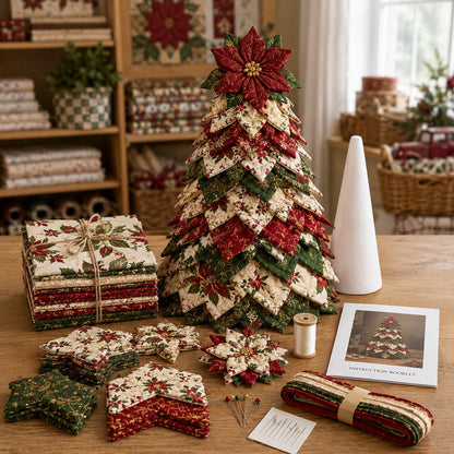 🔥Last Day 49% OFF ✨DIY Quilted Santa Christmas Tree Kit