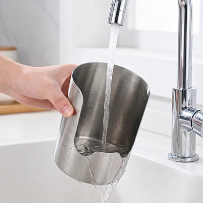 🍳Thickened Stainless Steel Utensil Organizer – Rust Resistant & Easy Clean