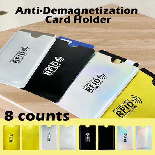 RFID Blocking Sleeves (8-Pack) – Stop Card Skimming Instantly