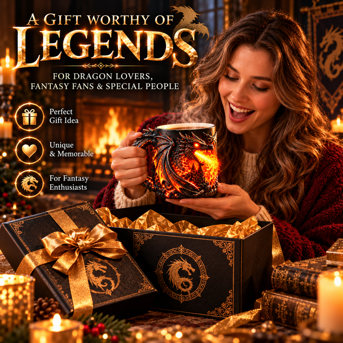 🔥 Last Day 50% OFF 🐉 "Dragon Flame" Heat-Sensitive Color-Changing Magic Mug 🔥