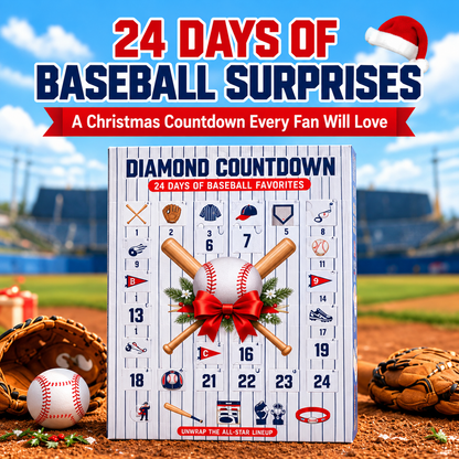 ⏳ Last Day 50% OFF-⚾24-Day Baseball Countdown Calendar