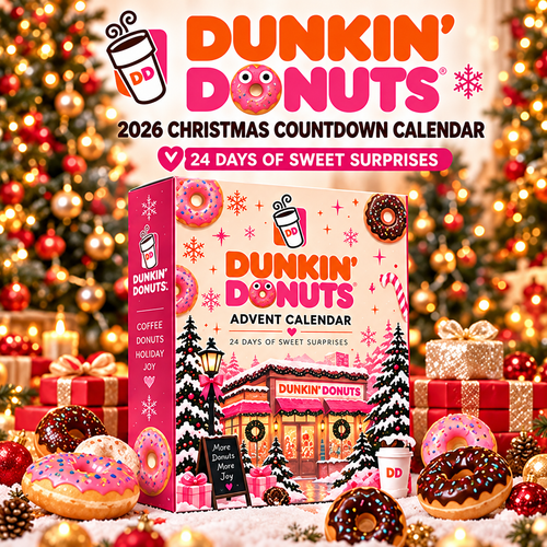 ⏳ Last Day 49% OFF –🌟Dunkin' 24-Day Countdown Calendar (2026)