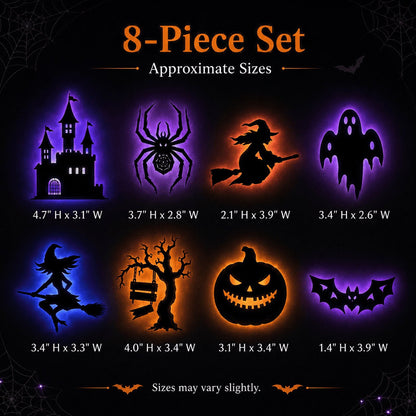 🔥Last Day 50% OFF 🎃 Halloween LED Silhouette Wall Light Stickers