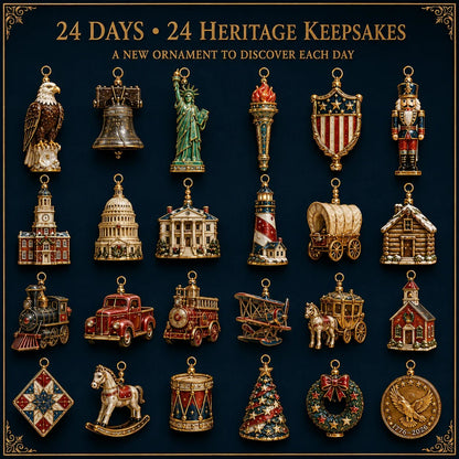 🔥Last 30pcs✨⏰ Limited anniversary edition✨49% OFF!🔥America 250th Anniversary Heritage Christmas Advent Calendar
