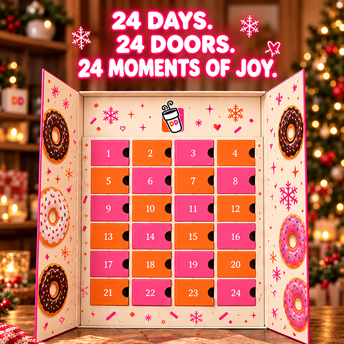 ⏳ Last Day 49% OFF –🌟Dunkin' 24-Day Countdown Calendar (2026)